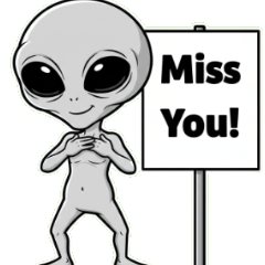 그레이 외계인의 무언의 응시