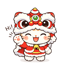 Lion Dance Kitty: All the Feels