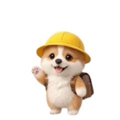 Back to School Fluffy Corgi Student Life