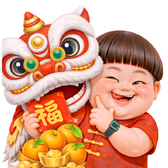 Lunar New Year:Funny Face Boy 15 No Text