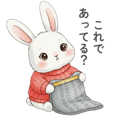 Knitting Bunny - Knitting Moments