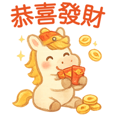 Golden Horse Happiness All Year Long