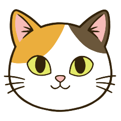 장식에 사용할 수있는 고양이 스탬프 mi