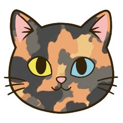 장식에 사용할 수있는 고양이 스탬프 sa