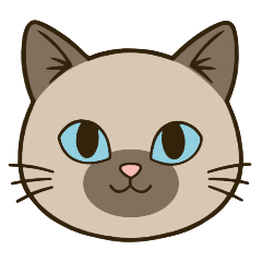 장식에 사용할 수있는 고양이 스탬프 po