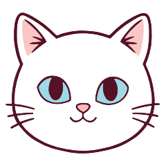 장식에 사용할 수있는 고양이 스탬프 sh