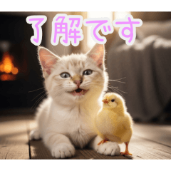 [了解です専用]ひよ子と猫