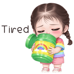 Rainbow cute girl (ENG)