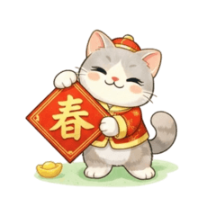 小灰灰-英國短毛-新年篇：馬年