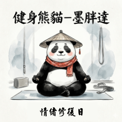 健身熊貓－墨胖達｜情緒修復日