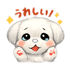 Cute Maltese LINE  Stickers