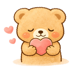 Cute Bear Expression Stickers