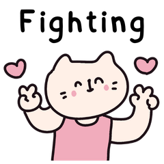 A cute doodle cat character by Ngingi.