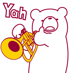 The bear. He plays fluegelhorn.