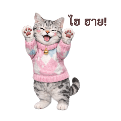 Luna, a cheerful little cat.