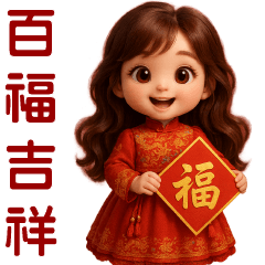 節慶女孩—百福吉祥
