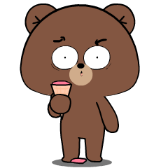 Cute Weird Bear 6 : Pop-up stickers