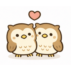 Simple & Gentle Owl Stickers