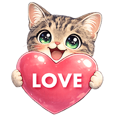 Super Lovely Cat! (BIG stickers)