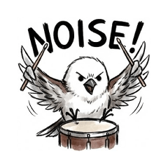 ヘビーメタルなシマエナガ！