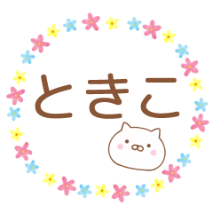 Simple Message Cat Used by TOKIKO