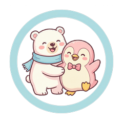 Polar Bear & Penguin: Sweet Couple