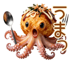 Surreal Foodie Takoyaki Octopus