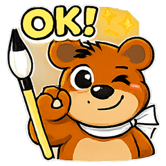 Kumattsu Bear Stickers