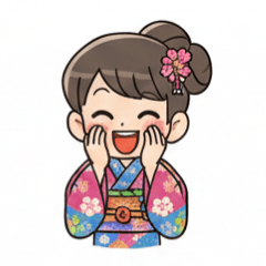 Kimono girl stickers11