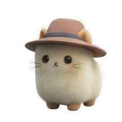 もこもこ角猫の爆速リアクション