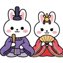 Spring Hina Matsuri & Japanese Rabbit