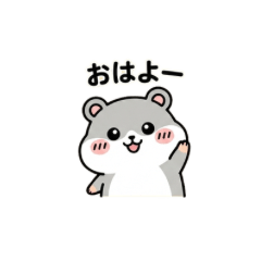 Cute hamster Sticker.