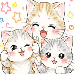 Miso.Goma.Sio the little cat Sticker
