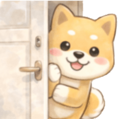 一年中使えるシンプル柴犬