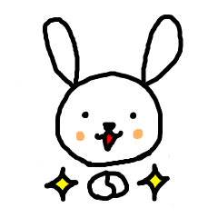 This is an easy -to- use rabbit sticker2