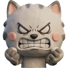 3D Smoke Color Cat  25