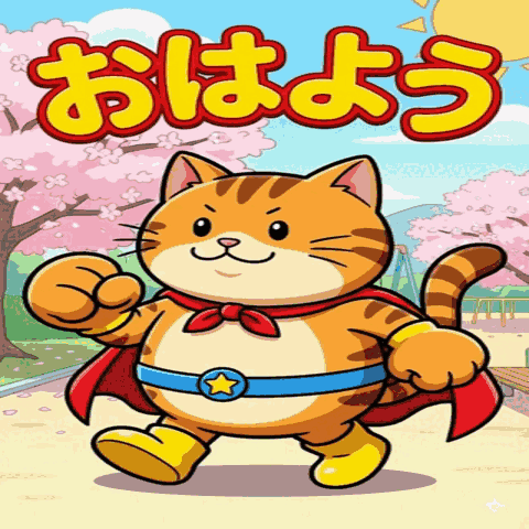 A pop out HeroStyle Brown Tabby greeting