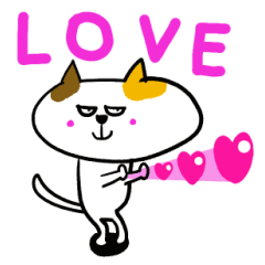 Little Brave Calico Cat Sticker.