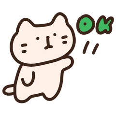 Cute cat doodle English