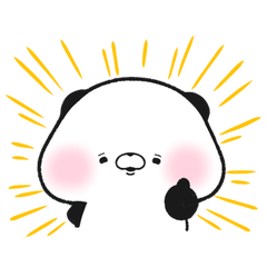 Panda in the heart No text