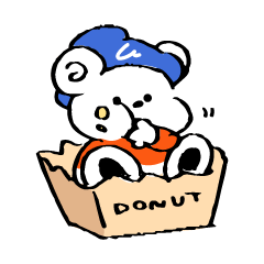 しろくまドニーとドーナッツ