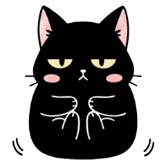 Tsundere Black Cat: Daily Greetings