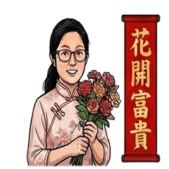 美女 祝您新年快樂