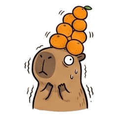 失去平衡的水豚