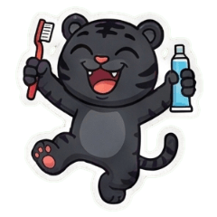 動物日常俱樂部-黑老虎