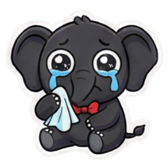 動物日常俱樂部-黑象