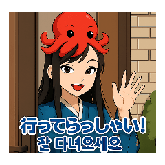 世界を旅するたこちゃん【韓国語】