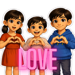 Warm & Gentle Kids Stickers