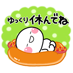 パンとしろまるスタンプ♡