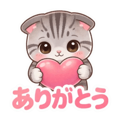 Cute & Pastel Silver Tabby Cat